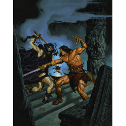 SAVAGE SWORD OF CONAN 16 CVR C JOE JUSKO VIRGIN CARDSTOCK VAR (MR)