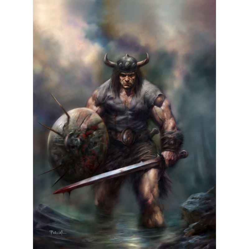 SAVAGE SWORD OF CONAN 16 CVR D NICK PERCIVAL VIRGIN CARDSTOCK VAR (MR)