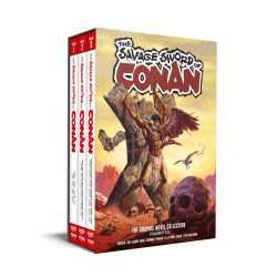 SAVAGE SWORD OF CONAN HC VOL 01-03 SLIPCASE SET REGULAR EDITION JOE JUSKO (MR)