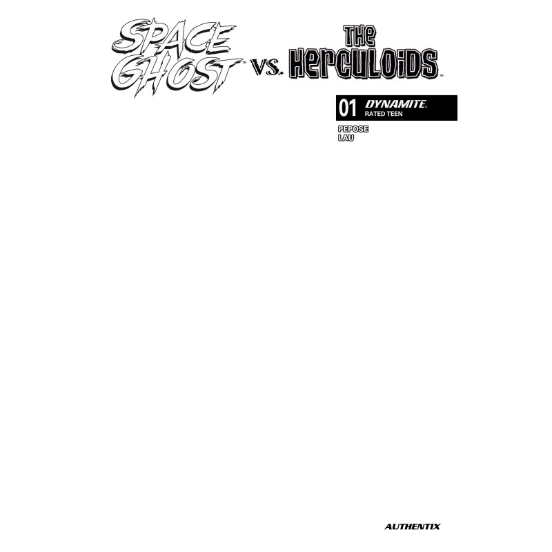 SPACE GHOST VS THE HERCULOIDS 1 CVR F BLANK AUTHENTIX VAR