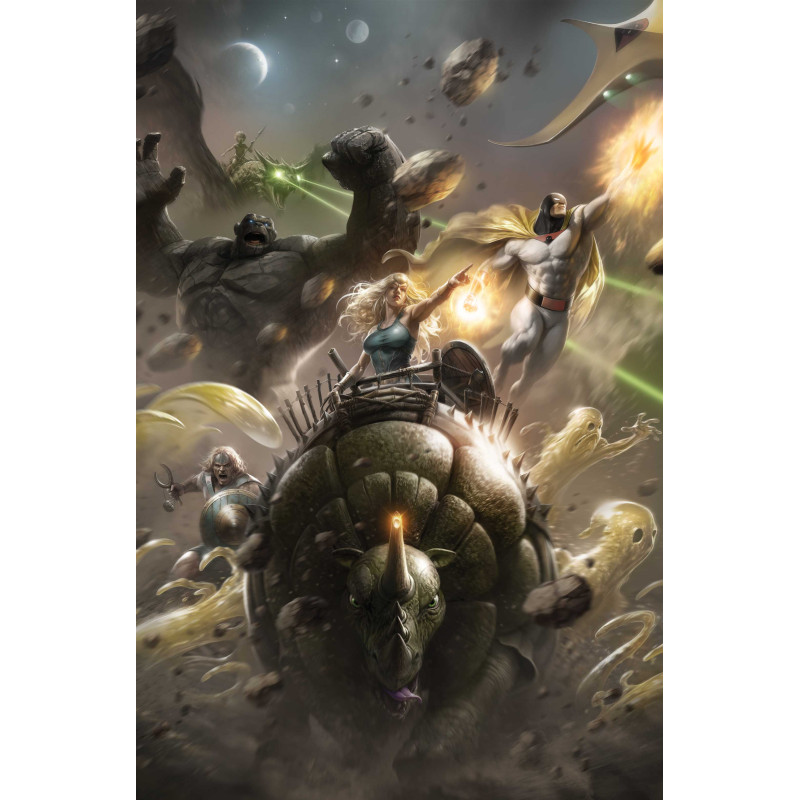 SPACE GHOST VS THE HERCULOIDS 1 CVR G FRANCESCO MATTINA METAL PREMIUM COVER VAR