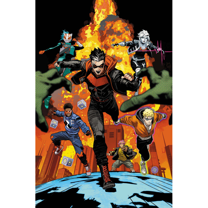 TEEN TITANS 1 CVR B DAN MORA CARD STOCK VAR