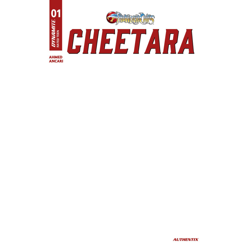 THUNDERCATS CHEETARA 1 CVR F BLANK AUTHENTIX VAR