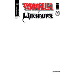 VAMPIRELLA X WITCHBLADE SPECIAL 1 (ONE SHOT) CVR F BLANK AUTHENTIX VAR