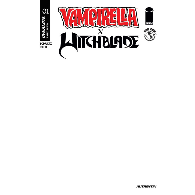 VAMPIRELLA X WITCHBLADE SPECIAL 1 (ONE SHOT) CVR F BLANK AUTHENTIX VAR