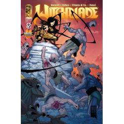 WITCHBLADE 25 CVR C PAT BOUTIN & STEVE FIRCHOW CONNECTING WITCHBLADE TEAM UP VAR