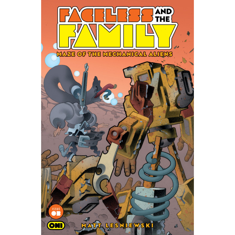 FACELESS AND THE FAMILY MAZE OF THE MECHANICAL ALIENS 3 CVR A MATT LESNIEWSKI