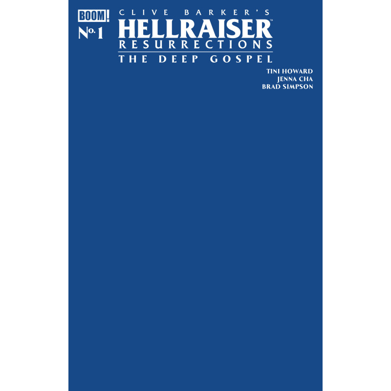 HELLRAISER: RESURRECTIONS - THE DEEP GOSPEL 1 C BLUE BLANK SKETCH VARIANT