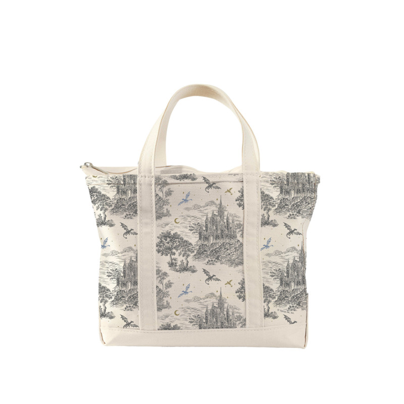 REBECCA YARROS'S FOURTH WING: BASGIATH TOILE LARGE ZIPPERED TOTE BAG