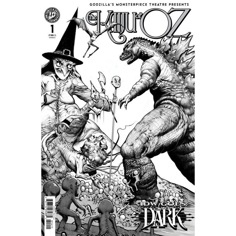 GODZILLAS MONSTERPIECE THEATRE PRESENTS: THE KAIJU OF OZ VARIANT D (AYALA IDW GOES DARK VARIANT)