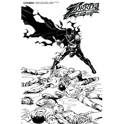 ZORRO'S LEGACY 3 VARIANT D (LOPRESTI B&W)