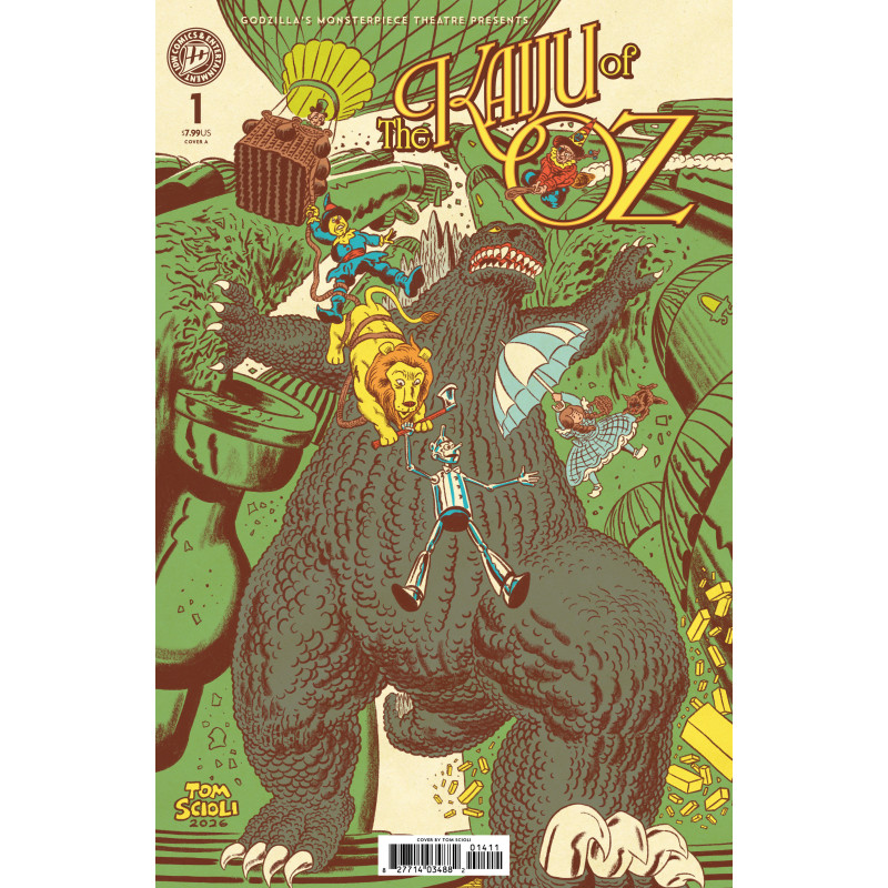 GODZILLA’S MONSTERPIECE THEATRE PRESENTS: THE KAIJU OF OZ COVER A (SCIOLI)