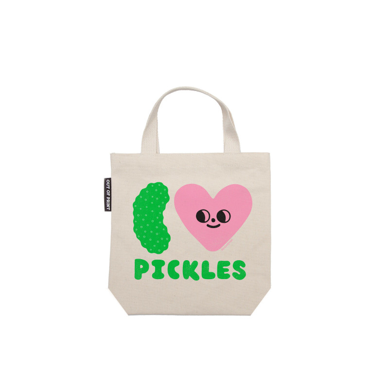 SUZY ULTMAN: I HEART PICKLES MINI TOTE