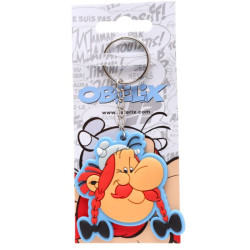 ASTERIX PORTE CLES PVC OBELIX BLEU