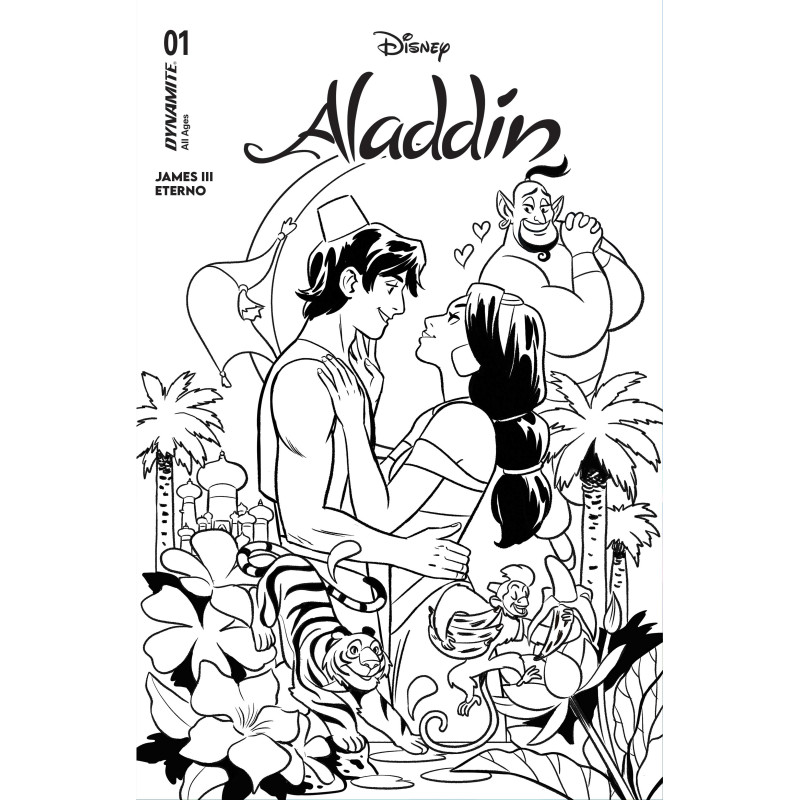 ALADDIN 1 CVR I INC 1:10 NATACHA BUSTOS LINE ART VAR
