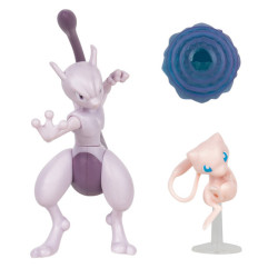POKEMON 2 PACK FIGURE MEWTWO 11 CM MEW 5 CM