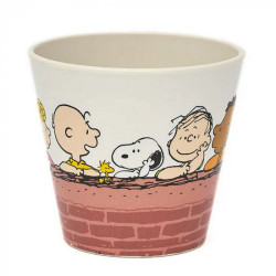 PEANUTS TASSE CAFE PERSONNAGES SUR LE MUR 90 ML