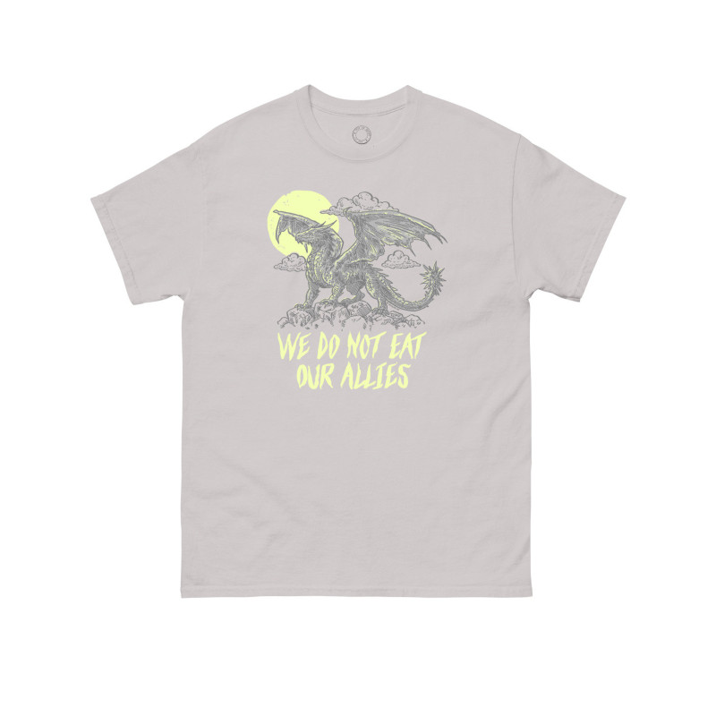 REBECCA YARROS'S FOURTH WING: WE DO NOT EAT OUR ALLIES UNISEX T-SHIRT XXX-LARGE