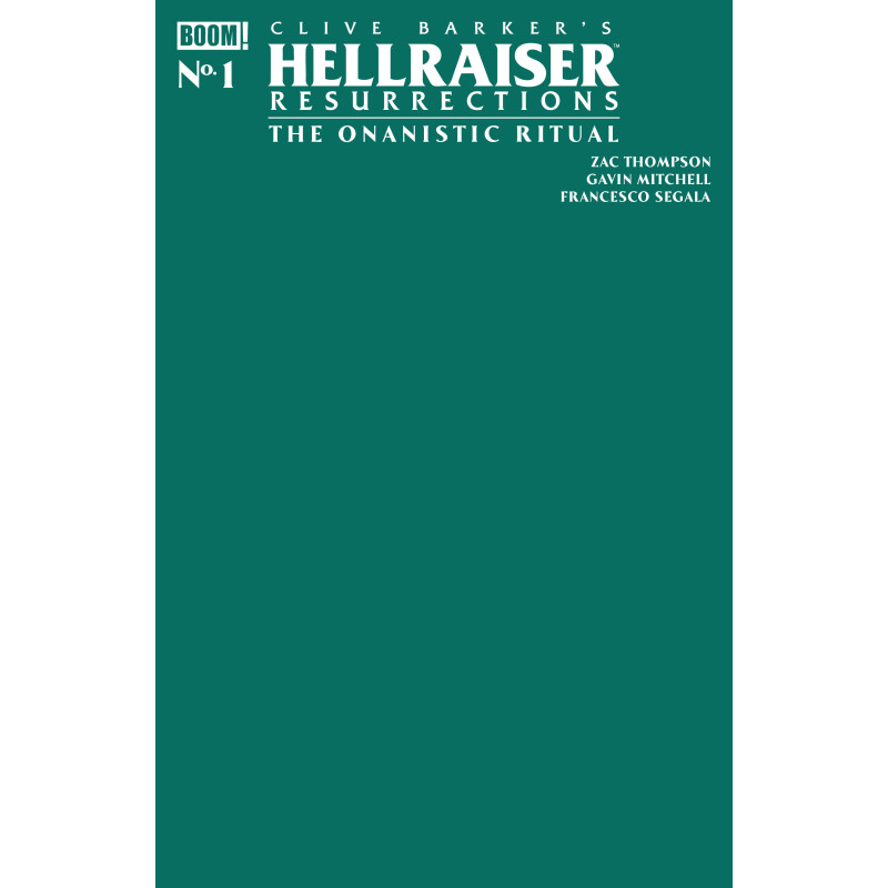 HELLRAISER: RESURRECTIONS - THE ONANISTIC RITUAL 1 C GREEN BLANK SKETCH VARIANT