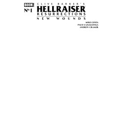 HELLRAISER: RESURRECTIONS - NEW WOUNDS 1 C BLANK SKETCH VARIANT