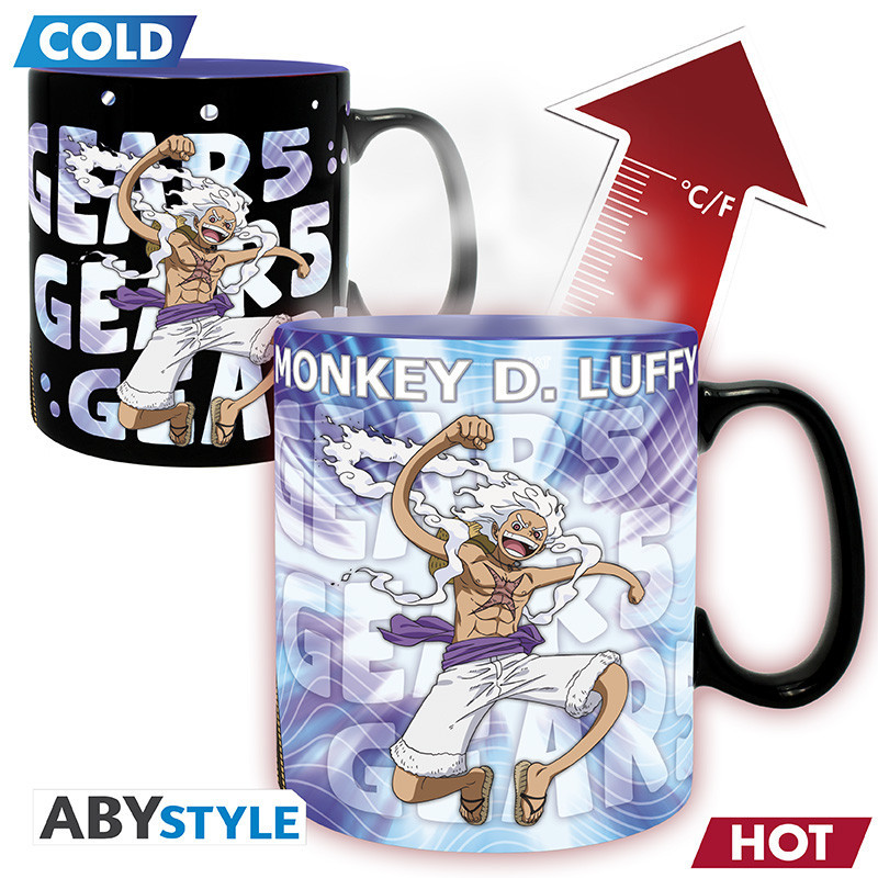 MUG HEAT CHANGE GEAR 5TH ONE PIECE 460 ML