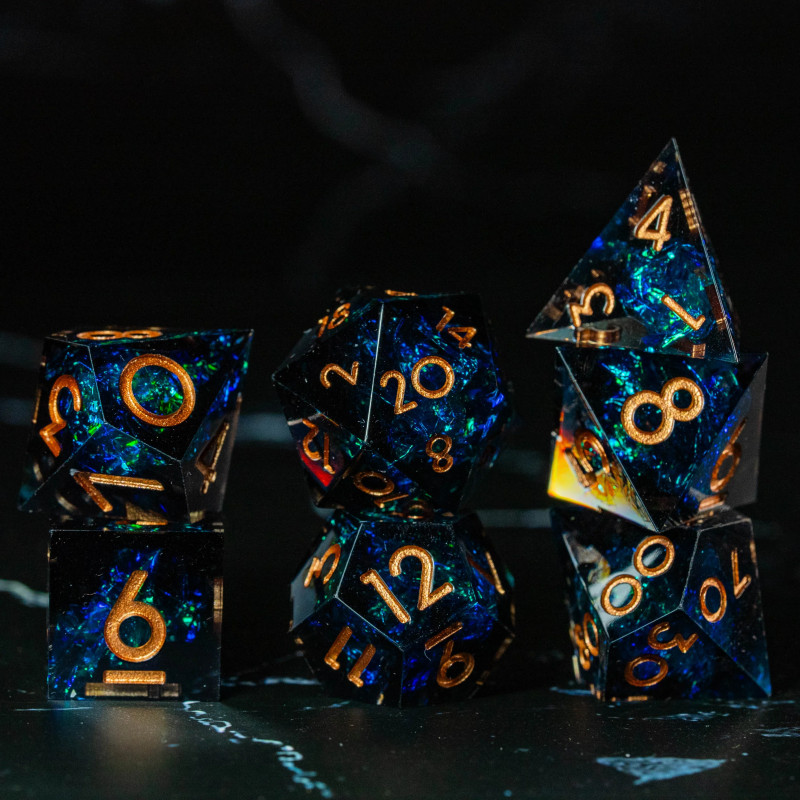 LUEUR NOCTURNES SET DE DES JDR PRENIUM EN RESINE