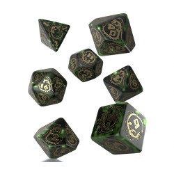 DRAGONS NEPHRITE 7 PC MODERNE RPG DICE SET