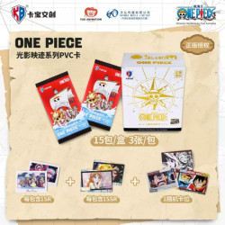 ONE PIECE TCG LIGHT AND SHADOW TRACE SERIES PVC COLLECTIBLE CARDS BOOSTER DE 3 CARTES