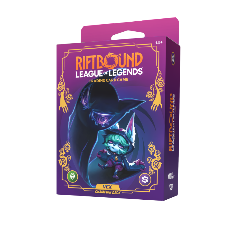 DECK DE CHAMPION VEX DECHAINEMENT RIFTBOUND LEAGUE OF LEGENDS TCG SET 3 BOOSTER FRANCAIS