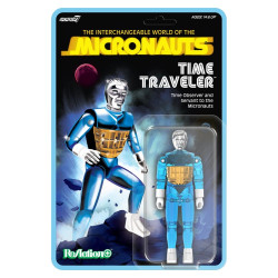 TIME TRAVELER BLUE MICRONAUTS REACTION PLUS WV3 ACTION FIGURE 10 CM