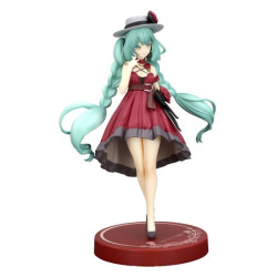 HATSUNE MIKU STATUETTE PVC TRIO-TRY-IT HATSUNE MIKU OUTING DRESS RED COLOR VER 19 CM