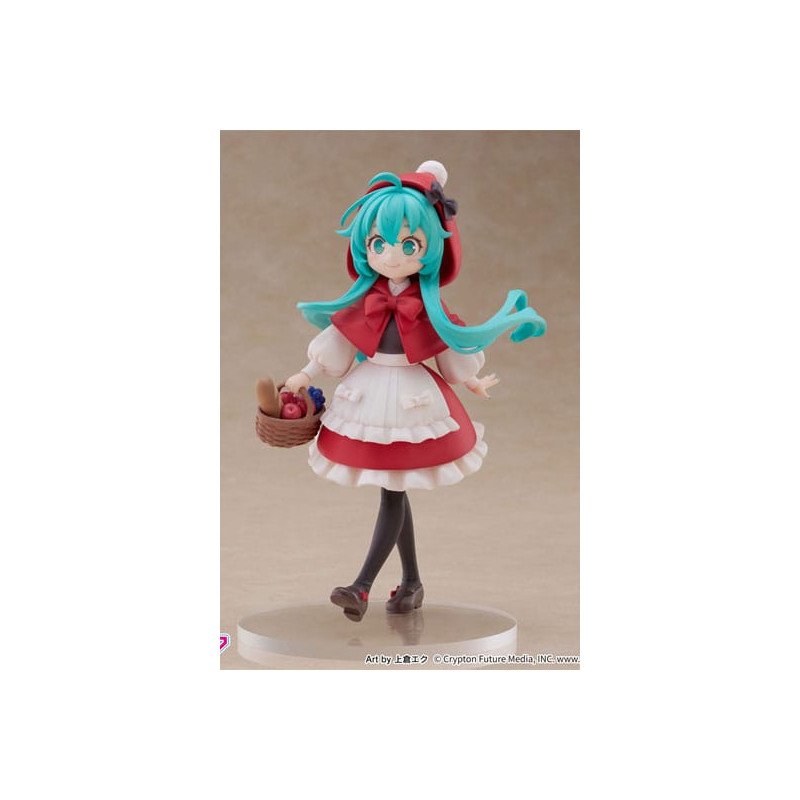 HATSUNE MIKU STATUETTE PVC DESKTOP FAIRY HATSUNE MIKU LITTLE RED RIDING HOOD VER 16 CM