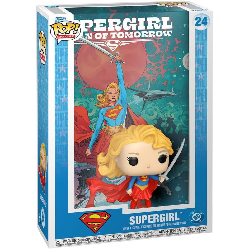 SUPERGIRL POP COMIC COVERS POP HEROES VINYL FIGURINE 9 CM