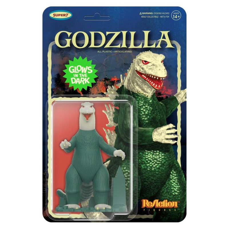 GODZILLA GLOW IN THE DARK TOHO FIGURINE REACTION 10 CM