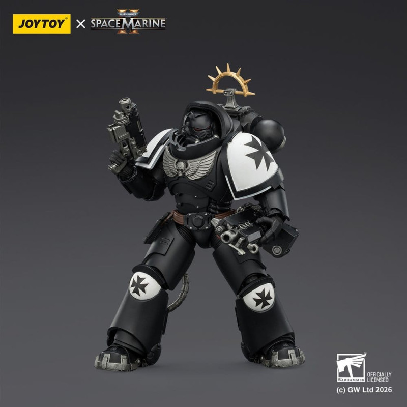 BLACK TEMPLARS HEAVY INTERCESSOR GAME EDITION WARHAMMER 40K FIGURINE 13 CM