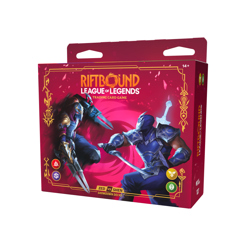 DECK DE CHAMPION VENDETTA SHOWDOWN ZED VS SHEN RIFTBOUND LEAGUE OF LEGENDS TCG