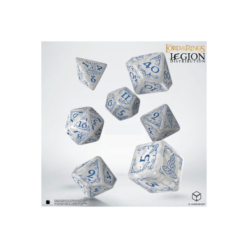 RIVENDELL STONE LE SEIGNEUR DES ANNEAUX 7PCS MODERN RPG SET DE DES