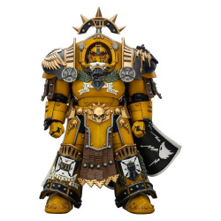 IMPERIAL FISTS LEGION PRAETOR IN TARTAROS ARMOUR W SWORD WARHAMMER