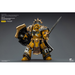IMPERIAL FISTS LEGION PRAETOR IN TARTAROS ARMOUR W SWORD WARHAMMER