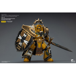 IMPERIAL FISTS LEGION PRAETOR IN TARTAROS ARMOUR W SWORD WARHAMMER
