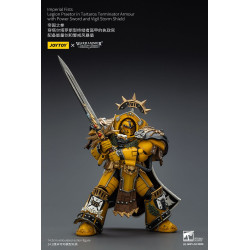 IMPERIAL FISTS LEGION PRAETOR IN TARTAROS ARMOUR W SWORD WARHAMMER