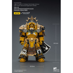 IMPERIAL FISTS LEGION PRAETOR IN TARTAROS ARMOUR W SWORD WARHAMMER