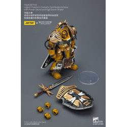 IMPERIAL FISTS LEGION PRAETOR IN TARTAROS ARMOUR W SWORD WARHAMMER