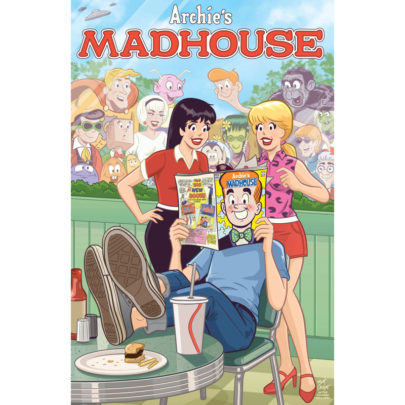 ARCHIES MADHOUSE 1 FACSIMILE EDITION CVR E MATT TALBOT MAD MAGAZINE FOIL VAR