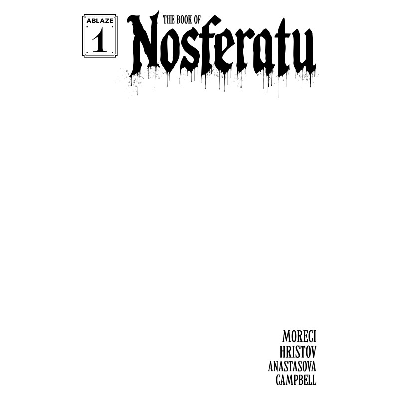 BOOK OF NOSFERATU 1 (OF 4) CVR D BLANK SKETCH COVER VAR (MR) Previously offered through Diamond. Never fulfilled.