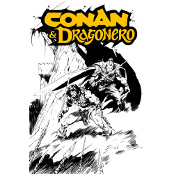 CONAN & DRAGONERO 1 SDCC EXCLUSIVE ROB DE LA TORRE INKS CARDSTOCK VAR (MR) Limited To 600 Copies Allocations May Occur
