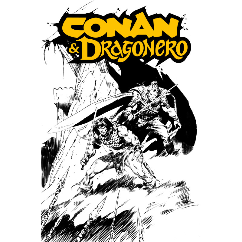 CONAN & DRAGONERO 1 SDCC EXCLUSIVE ROB DE LA TORRE INKS CARDSTOCK VAR (MR) Limited To 600 Copies Allocations May Occur
