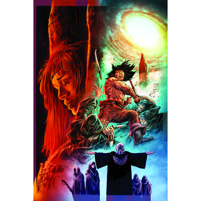 CONAN THE BARBARIAN 36 CVR E DOUG BRAITHWAITE VIRGIN FOIL VAR (MR)