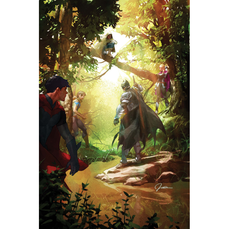 DARK KNIGHTS OF STEEL II 4 (OF 12) CVR C GERALD PAREL CARD STOCK VAR
