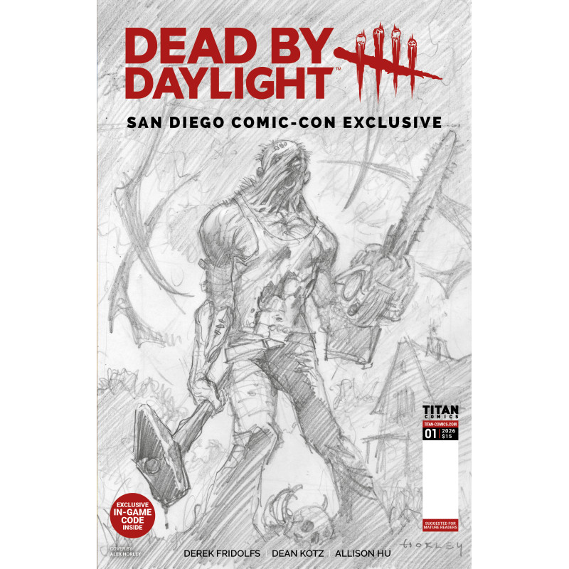 DEAD BY DAYLIGHT THE HILLBILLY 1 SDCC EXCLUSIVE ALEX HORLEY CARDSTOCK INKS VAR (MR) Limited To 450 Copies Allocations May Occur